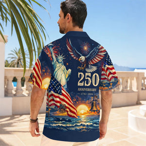 America's Freedom 250th Anniversary, Personalized Hawaiian Shirt