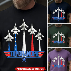 Top Grandpa Shirt - Personalized Gifts For Grandpa