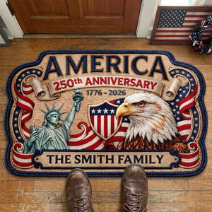 Personalized 250th Anniversary Home Mat – Commemorative American Independence Day Decor