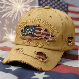 USA 1776 - 2026 Anniversary Baseball Hat, 250th Freedom Cap