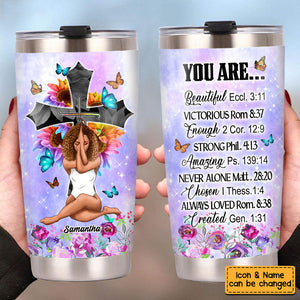 Faith Bible Emergency Number Christian Gifts For Daughter Steel Tumbler