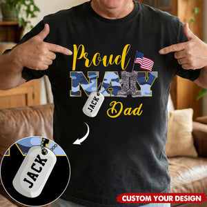 Custom Proud Navy Family Mom Dad Sister Brother Shirts,  Military Family Gift