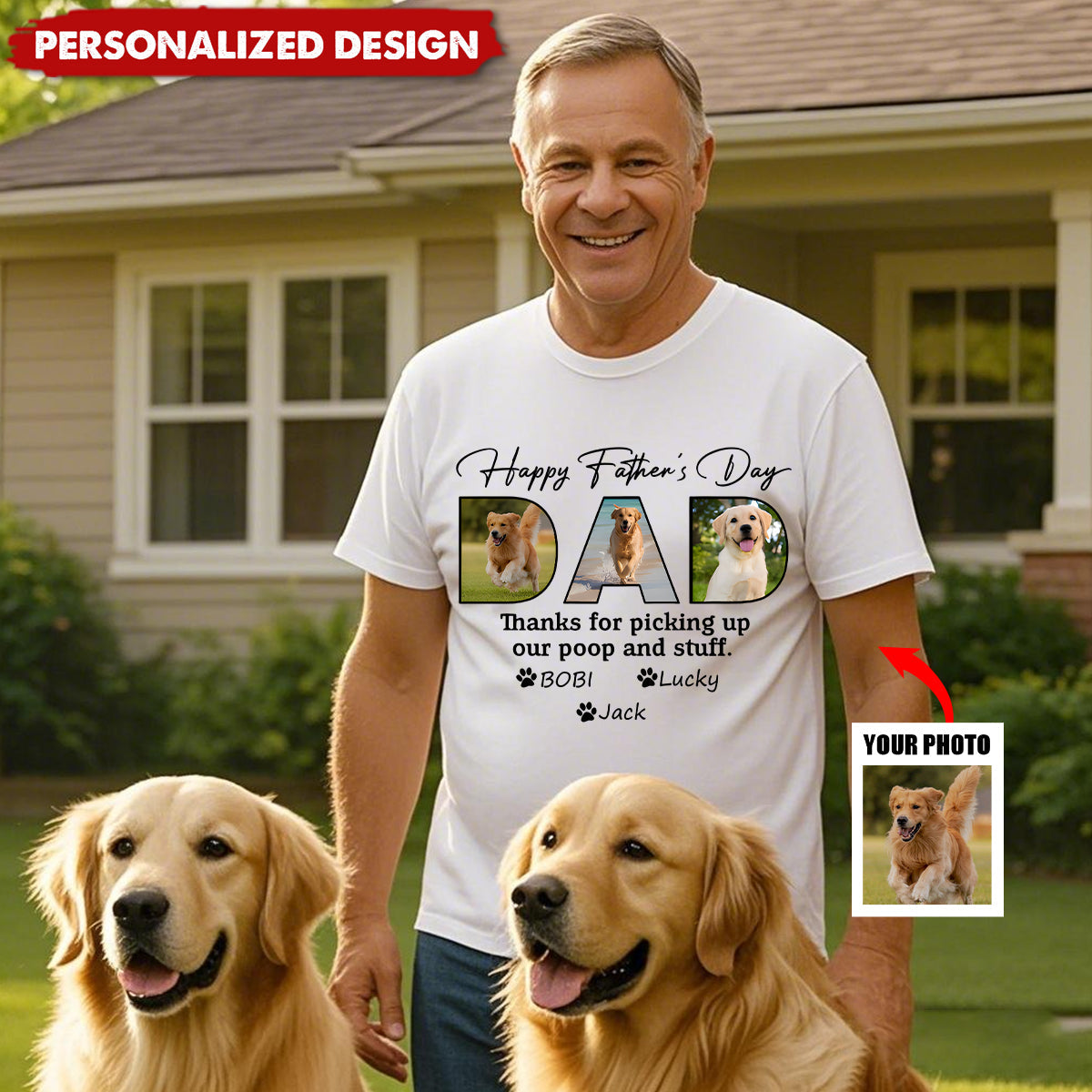 Custom Dad Shirt, Father's Day Gift
