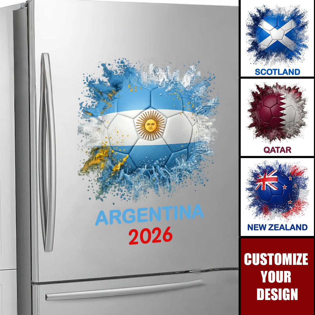 Custom Country Flags - Personalized Soccer Decal