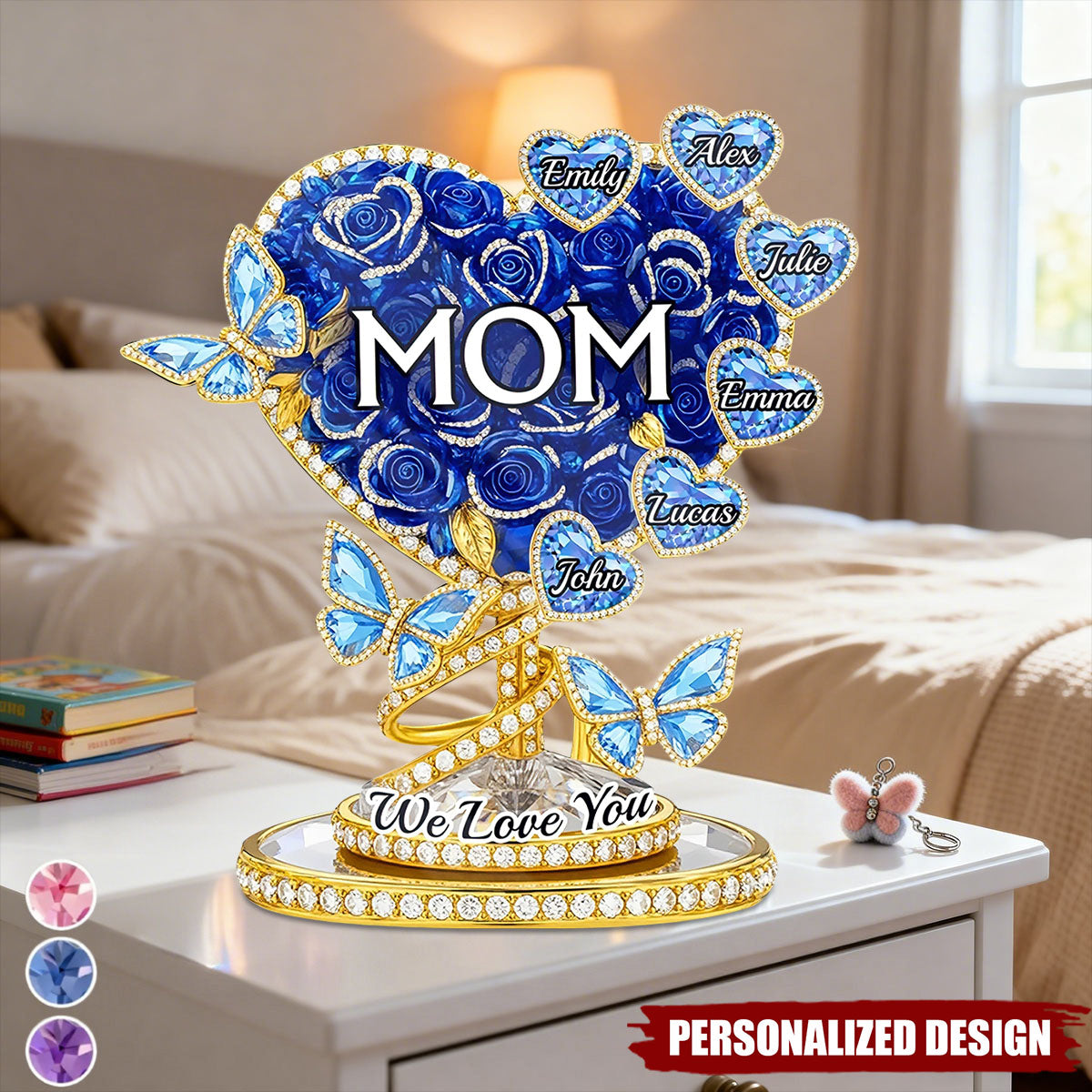 Grandma Love Never Fades - Custom Acrylic Plaque For Mom, Grandma